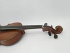 Vintage Wood Wooden Unknown Maker Damaged Missing Parts Violin String Instrument