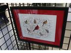 Original Cardinal Bird Framed Painting