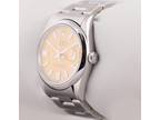 Rolex Men Datejust Steel 36mm Watch-Custom Yellow Stick Dial-Smooth Bezel