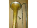 Vintage Slide Trombone w/ Silver Rim Bell & Fluted Slides Olds?