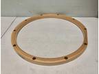 Pair (2) 14” Yamaha Vintage Hoops Maple Wood 10 Hole Top Bottom Snare Drum