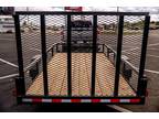 Black Worldwide Trailers 6X12 Utility Trailer with 0 Miles available now!