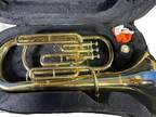 Mendini by Cecilio 3 Valve Brass Baritone MBR-20L 607109