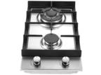 2-Burners 12inch Gas Cooktop Eascookchef Stainless Steel NG/LPG Convertible New