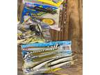 Large Lot of Soft Plastic Lures Baits 12 Packages Bass Fishing