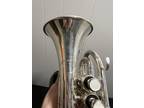 Jupiter Jpt-416 Pocket trumpet silver Mouthpiece NICE !! Hard Case