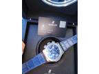 Hublot Classic Fusion Chronograph 521.NX.1170.RX Blue Mens 42mm Titanium Watch