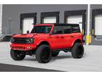 2023 Ford Bronco Race Red 2k Miles 5" Rc Suspension Kit Color Matched Fenders 8"
