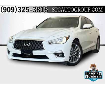 2023 Infiniti Q50 Luxe is a White 2023 Infiniti Q50 Sedan in Montclair CA