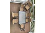 6 seated Patio table with cushion chair