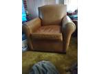 Free leather club chair