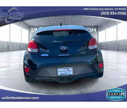 2017 Hyundai Veloster for sale is a Black 2017 Hyundai Veloster 2.0 Trim Car for Sale in Denver CO