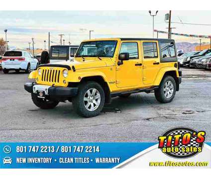 2015 Jeep Wrangler for sale is a Yellow 2015 Jeep Wrangler Car for Sale in Murray UT