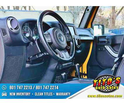 2015 Jeep Wrangler for sale is a Yellow 2015 Jeep Wrangler Car for Sale in Murray UT