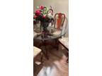 Round Glass Top Dining Table & 4 Chairs