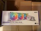 NZXT Kraken Elite RGB 360mm - RL-KR36E-W1 – RGB AIO CPU Liquid Cooler White