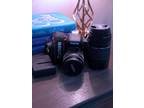 Canon EOS Rebel T7i DSLR Camera Kit: 18-55mm STM Lens, 75-300mm Lens, Rode Mic+