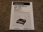 DENON DP-47F Fully Automatic Direct Drive Turntable !!!