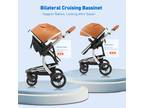 Baby Stroller 5in1 Pram Travel System Portable Combo Car Seat With Isofix Base