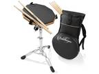 12" Practice Pad Drum Set with Snare Stand, Carrying Bag, Drumsticks