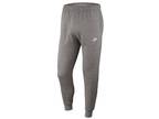 New Mens Nike Gym Athletic Club Jogger Fleece Pants Sweatpants Black White 2022