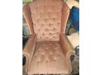Pink Wingback Chair