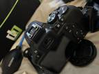 Nikon D3500 Camera with 3 lens and DecoGear Camera Care case and cleaning set.