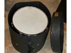 Vintage 1966 Ludwig 16x16" Blue Sparkle Floor Tom drum + fibre case