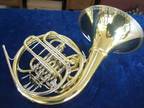 New Engelbert Schmid Double French Horn ; Hand Hammered Bell Flare w/Kranz