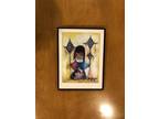 DeGrazia Collector's Vintage print signed in Wood frame