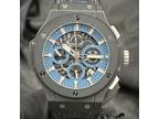 Hublot Big Bang Aero Bang Skeleton Vendome Denim 44mm Ceramic