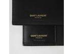 Saint-Laurent Paris Black/brown Canvas Wallet w/a Slip Pocket Holder 361321 1059