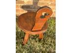Wanderwood Chair- Milking Stool - Brutalist Shape 1950s