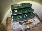 Tackle box with lures