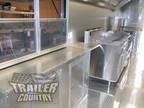 New 8.5x30 8.5 X 30 V-Nosed Enclosed Concession Food Vending BBQ Trailer