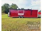 New 2024 8.5x30 Enclosed Mobile Concession Kitchen Food BBQ Vending Trailer