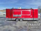 NEW 8.5 X 24 Enclosed Mobile Kitchen Tail Gate Food Vending Concession Trailer