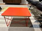 Limited Edition Eames LTR Wire Base Low Table Herman Miller RED