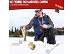 Ice Fishing Rod Reel Combo Complete Set Ice Inline Reel-left Hand Retreive