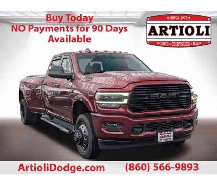 2022 Ram 3500 Laramie is a Red 2022 RAM 3500 Model Laramie Car for Sale in Enfield CT