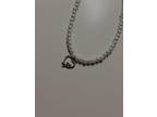Cupid Heart Charm Pearl Necklace