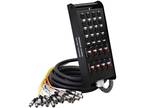 SEISMIC AUDIO 16 Channel 25' XLR Stage Snake Cable with 1/4" Returns on Box