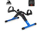 EVOLAND Exercise Bike Foldable Portable Under Desk Arm Leg Pedal Trainer w/LCD