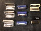 LOT OF 8 Hohner Harmonicas -special 20-blues Harp-marine Band-angelina Mckeithen