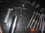 LOT vintage Slingerland Chrome Snare Drum Lugs and other parts