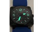 Bell and Ross BR01-94 SBLU Black PVD Steel 46mm - Blue Dial L Edition 500 Read..