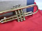 Alexander trumpet with case. Missing mouthpiece.