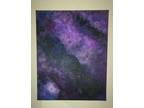 original 20 × 16 acrylic galaxy painting on canvas