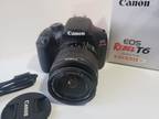 Canon-EOS Rebel T6 DSLR Camera KIT EF-S 18-55mm IS II Lens FREE SHIPPING - LOT