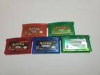 Game Card Ruby/ Sapphire/ Emerald/ Fire Red/ Leaf Green For Pokemon GBM GBA